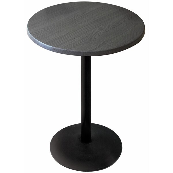 36" Tall In/Outdoor All-Season Table, 36" dia. Charcoal Top